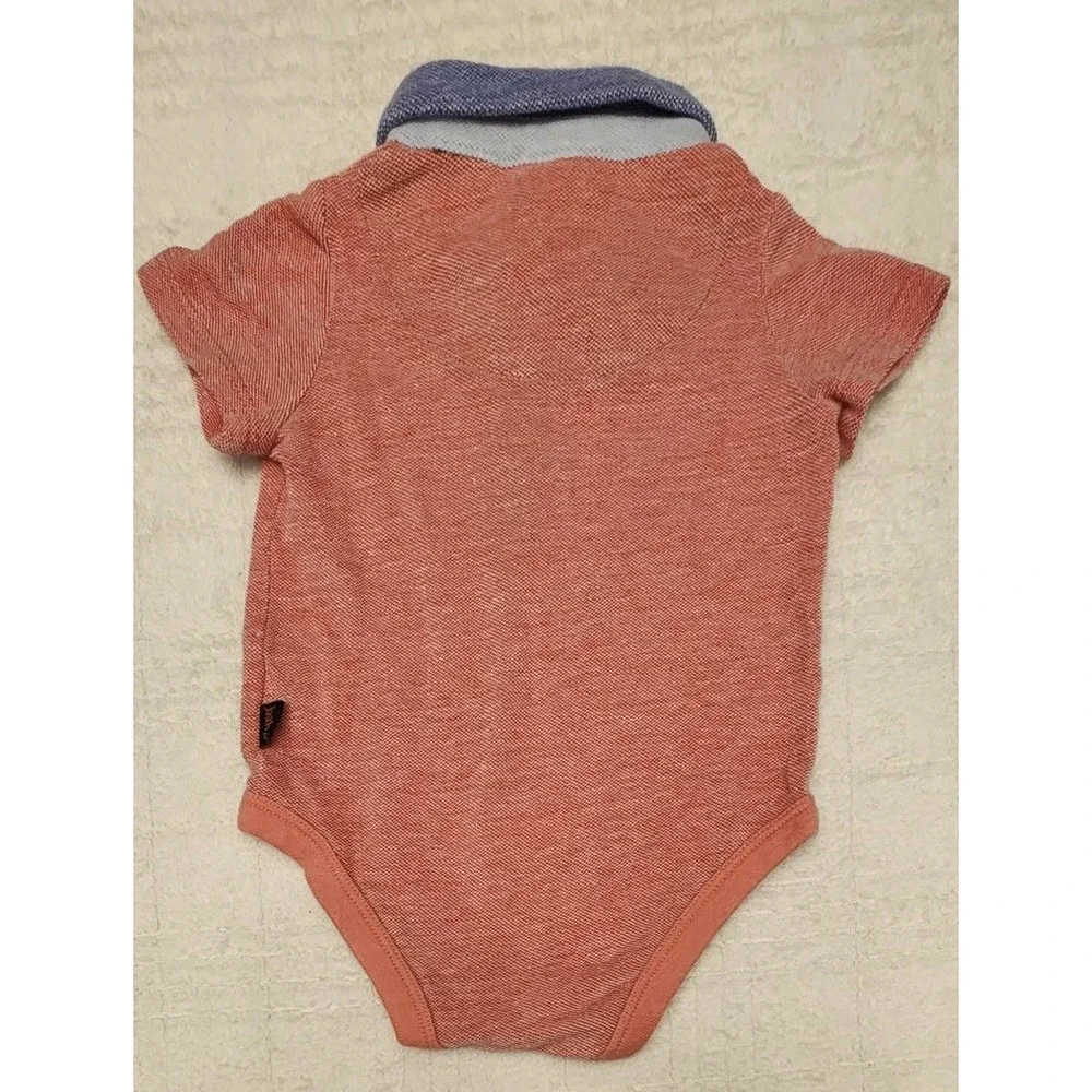 TED BAKER Baby Boys Clothes Jersey Cotton Polo Romper All-In-One 0-3‎ Months
